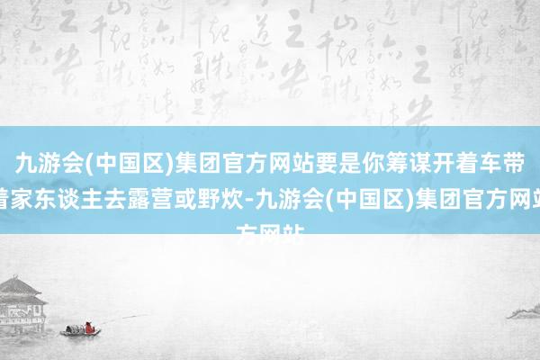 九游会(中国区)集团官方网站要是你筹谋开着车带着家东谈主去露营或野炊-九游会(中国区)集团官方网站