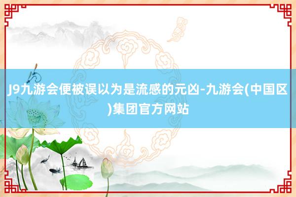 J9九游会便被误以为是流感的元凶-九游会(中国区)集团官方网