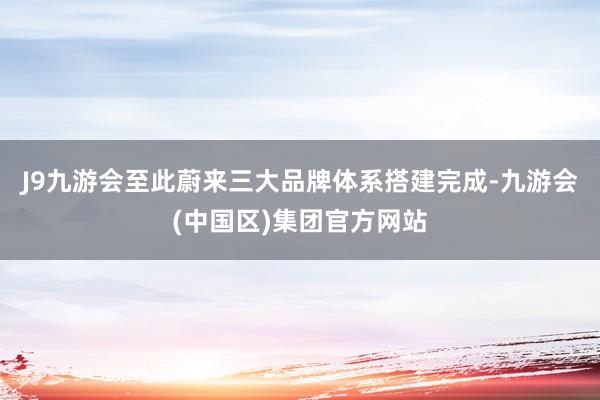 J9九游会至此蔚来三大品牌体系搭建完成-九游会(中国区)集团官方网站