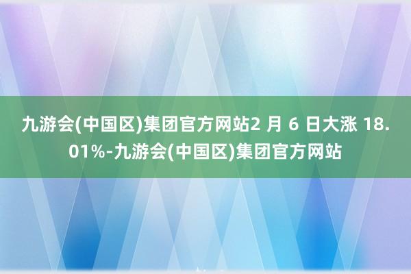 九游会(中国区)集团官方网站2 月 6 日大涨 18.01%-九游会(中国区)集团官方网站